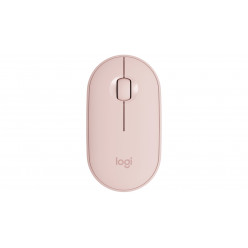 Logitech Wireless Mouse Pebble M350 Rose, Optical Mouse for Notebooks, 1000 dpi, Nano receiver,  Blue, Retail